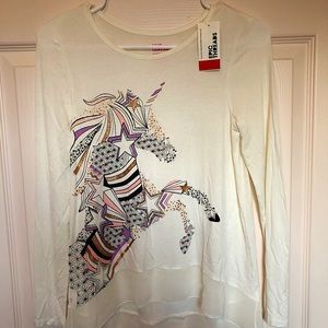 Epic Threads Girls Long Sleeve Flowy Top, Size L